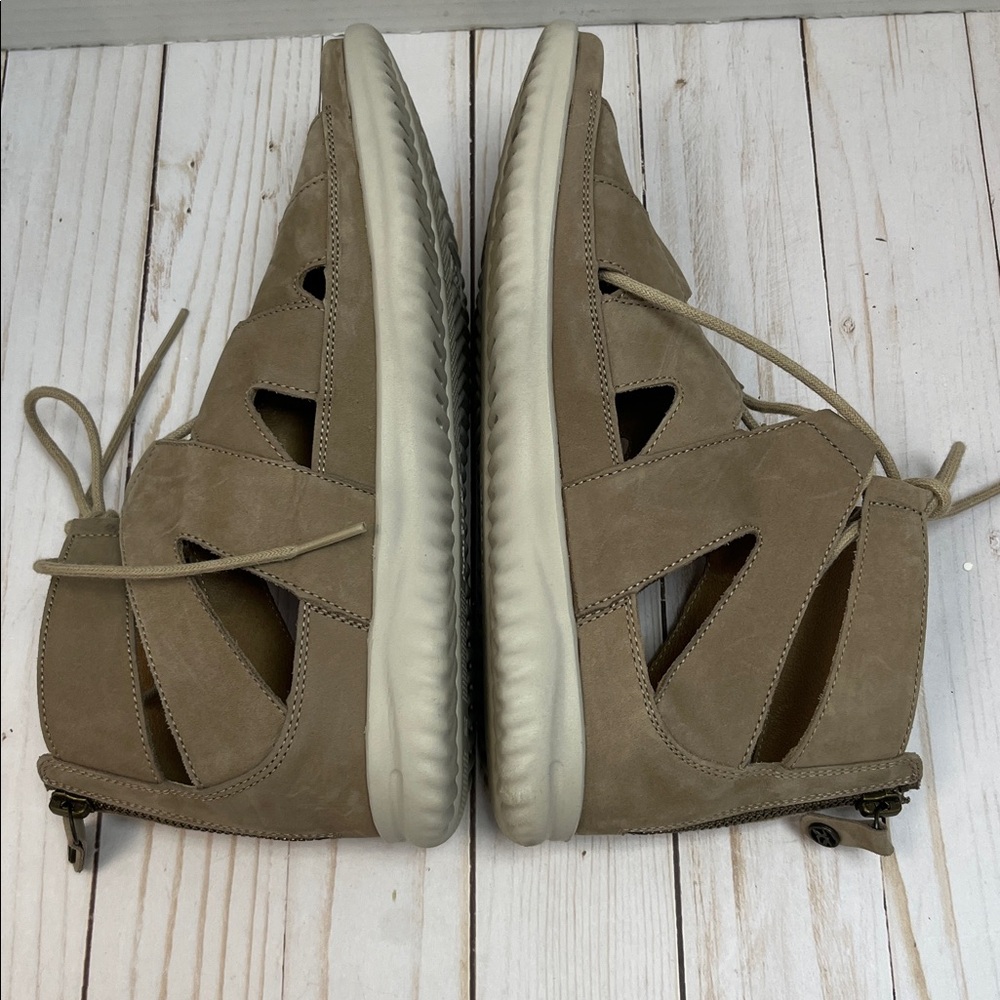 Hartjes Austria gladiator sandals. Zip & lace. Comfort insole. Suede.EUC.Size 37 - Picture 5 of 9